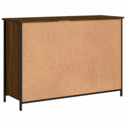 Sideboard Braun Eichen-Optik 100x35x70 cm Holzwerkstoff