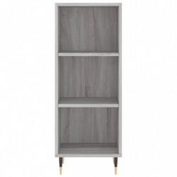 Highboard Grau Sonoma 34,5x34x180 cm Holzwerkstoff