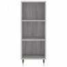 Highboard Grau Sonoma 34,5x34x180 cm Holzwerkstoff