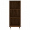 Highboard Braun Eichen-Optik 34,5x34x180 cm Holzwerkstoff