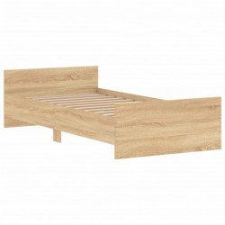 Bettgestell Sonoma-Eiche 100x200 cm Holzwerkstoff