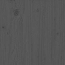 Massivholzbett Kiefer 90x190 cm Grau