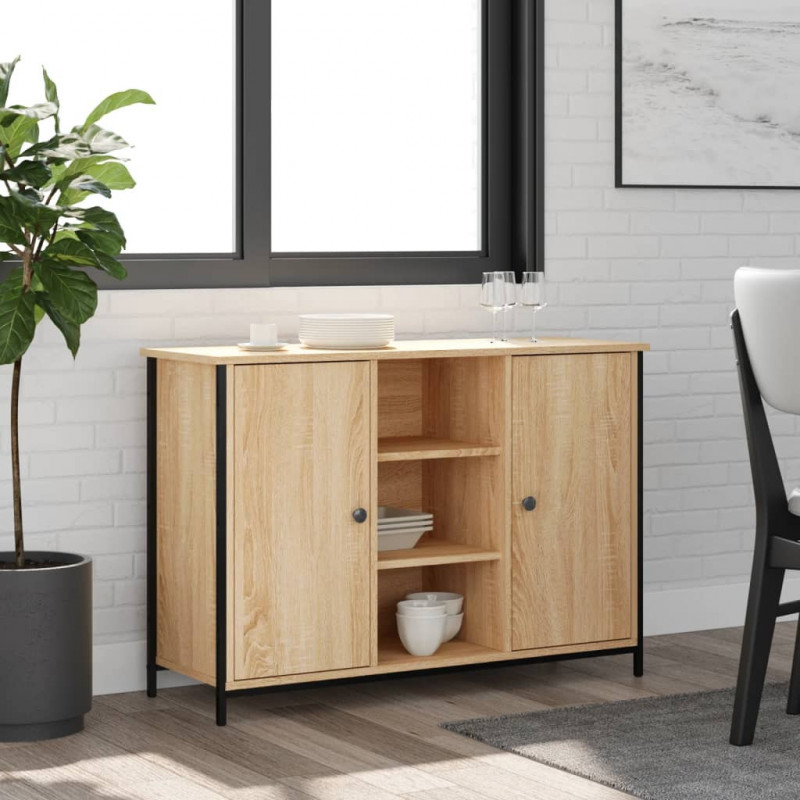 Sideboard Sonoma-Eiche 100x35x70 cm Holzwerkstoff