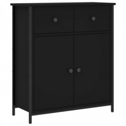 Sideboard Schwarz 70x30x80 cm Holzwerkstoff