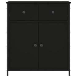 Sideboard Schwarz 70x30x80 cm Holzwerkstoff