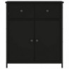 Sideboard Schwarz 70x30x80 cm Holzwerkstoff