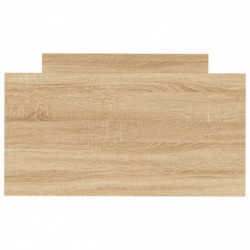 Bettgestell Sonoma-Eiche 75x190 cm Holzwerkstoff