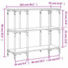 Konsolentisch Braun Eichen-Optik 102x35x90 cm Holzwerkstoff