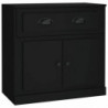 Sideboard Schwarz 70x35,5x67,5 cm Holzwerkstoff