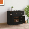 Sideboard Schwarz 70x35,5x67,5 cm Holzwerkstoff