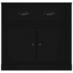 Sideboard Schwarz 70x35,5x67,5 cm Holzwerkstoff