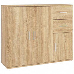 Sideboard Sonoma-Eiche 91x29,5x75 cm Holzwerkstoff