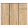 Sideboard Sonoma-Eiche 91x29,5x75 cm Holzwerkstoff