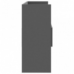 Sideboard Grau 105x30x70 cm Spanplatte