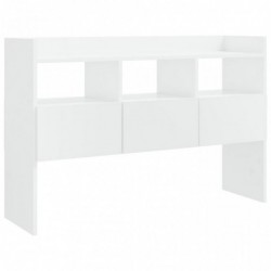 Sideboard Hochglanz-Weiß 105x30x70 cm Spanplatte