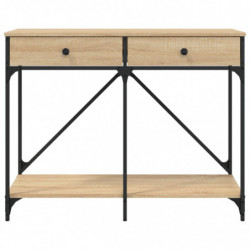 Konsolentisch Sonoma-Eiche 100x39x78,5 cm Holzwerkstoff