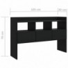 Sideboard Schwarz 105x30x70 cm Spanplatte