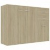 Sideboard Sonoma-Eiche 105x30x75 cm Spanplatte