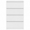 Sideboard Weiß 60x35x98,5 cm Spanplatte