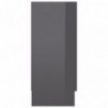 Sideboard Hochglanz-Grau 120x30,5x70 cm Spanplatte