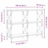 Konsolentisch Sonoma-Eiche 100x28x80,5 cm Holzwerkstoff