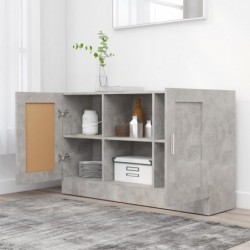 Sideboard Betongrau 120x30,5x70 cm Spanplatte