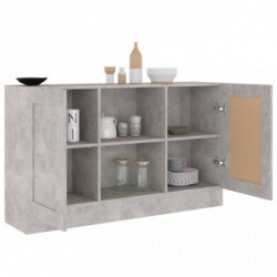 Sideboard Betongrau 120x30,5x70 cm Spanplatte