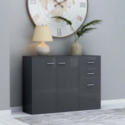 Sideboard Hochglanz-Grau...