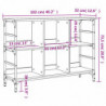 Sideboard Grau Sonoma 102x32x73,5 cm Holzwerkstoff