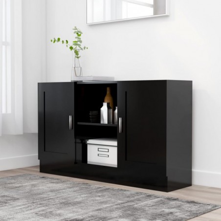 Sideboard Schwarz 120x30,5x70 cm Spanplatte