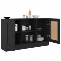 Sideboard Schwarz 120x30,5x70 cm Spanplatte