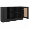 Sideboard Schwarz 120x30,5x70 cm Spanplatte