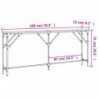 Konsolentisch Braun Eichen-Optik 180x23x75 cm Holzwerkstoff