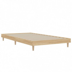 Bettgestell Sonoma-Eiche 90x200 cm Holzwerkstoff