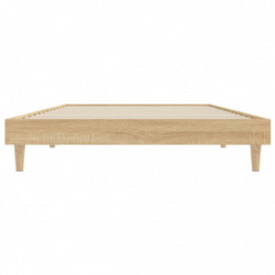 Bettgestell Sonoma-Eiche 90x200 cm Holzwerkstoff