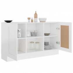 Sideboard Weiß 120x30,5x70 cm Spanplatte