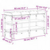 Schuhbank Sonoma-Eiche 82x32x47 cm Holzwerkstoff