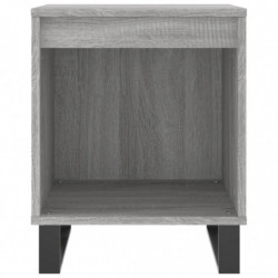 Nachttische 2 Stk. Grau Sonoma 40x35x50 cm Holzwerkstoff