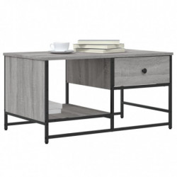 Couchtisch Grau Sonoma 85,5x51x45 cm Holzwerkstoff