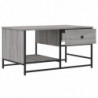 Couchtisch Grau Sonoma 85,5x51x45 cm Holzwerkstoff