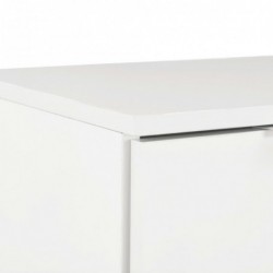 Sideboard Hochglanz Weiß 71×35×76 cm Spanplatte