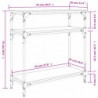 Konsolentisch Braun Eichen-Optik 75x29x75 cm Holzwerkstoff