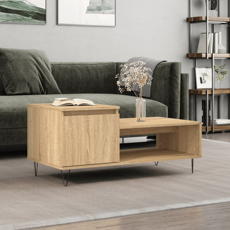 Couchtisch Sonoma-Eiche 100x50x45 cm Holzwerkstoff