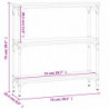 Konsolentisch Braun Eichen-Optik 75x22,5x75 cm Holzwerkstoff