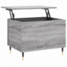 Couchtisch Grau Sonoma 60x44,5x45 cm Holzwerkstoff