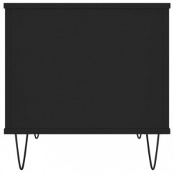 Couchtisch Schwarz 60x44,5x45 cm Holzwerkstoff