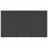 Sideboard Grau 120×36×69 cm Spanplatte