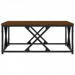 Couchtisch Braun Eichen-Optik 70x70x30 cm Holzwerkstoff