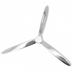 Wanddekoration Propeller Silbern 70cm Aluminium