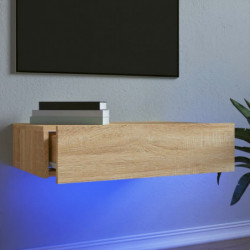 TV-Schrank mit LED-Leuchten Sonoma-Eiche 60x35x15,5 cm